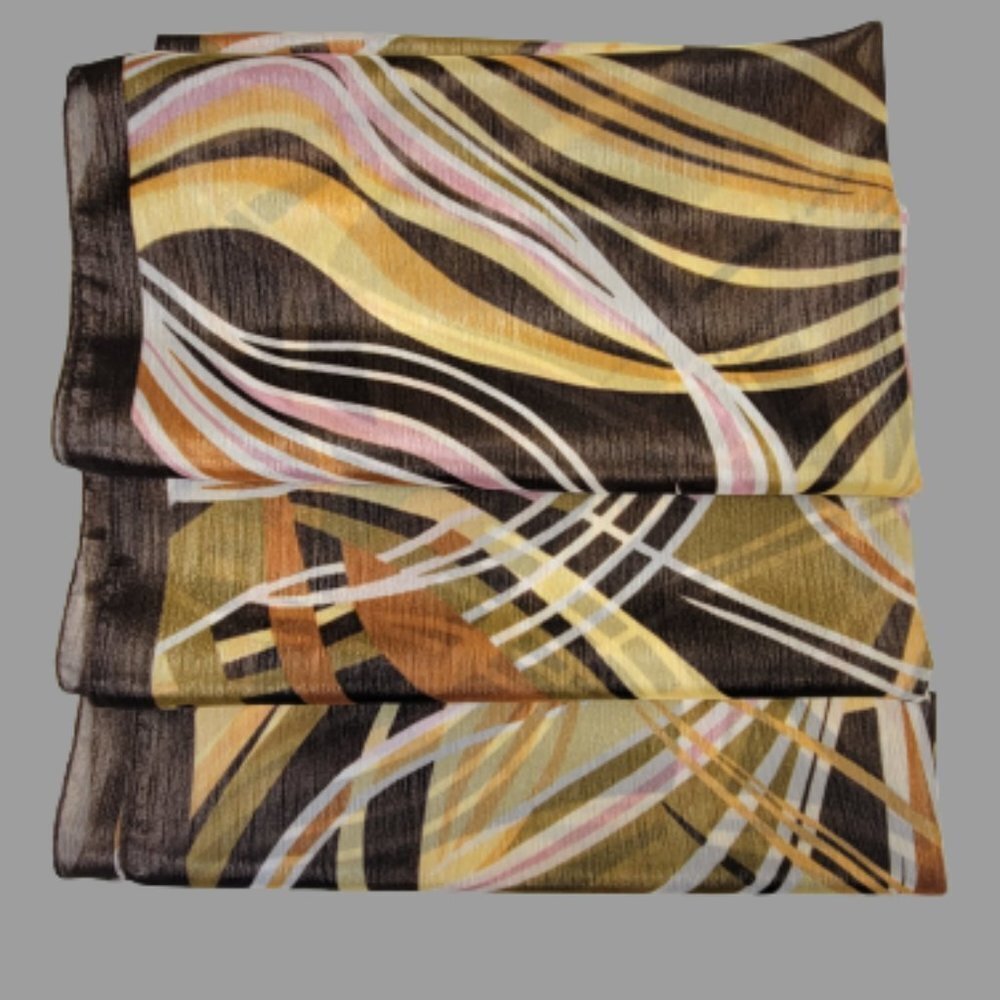 Colorful Scarf Geometric Print Rectangular All Season Summer - Picture 2 of 5